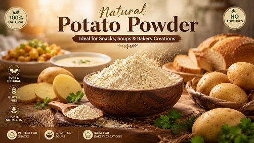 “Natural Potato Powder – Ideal for Snacks, Soups & Bakery Creations”